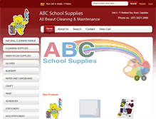 Tablet Screenshot of abcschoolsupplies.com.au